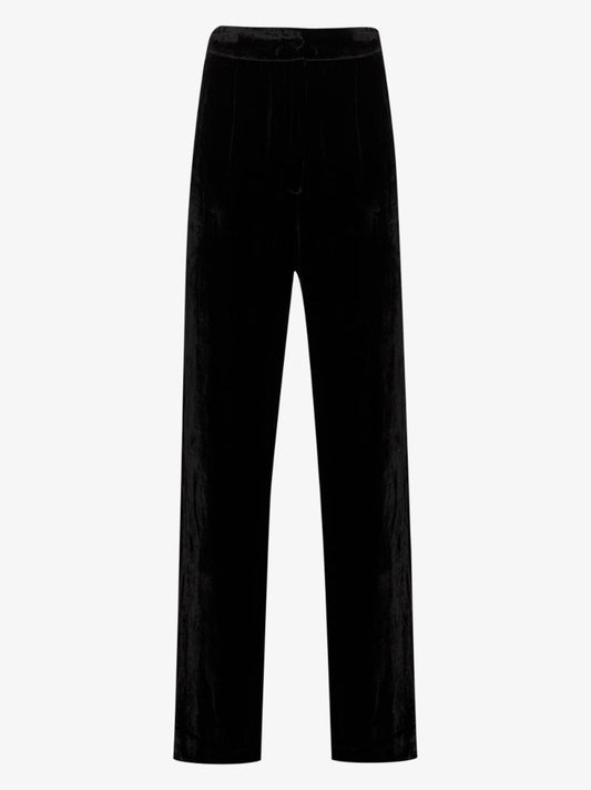 High Waist Velvet Trousers