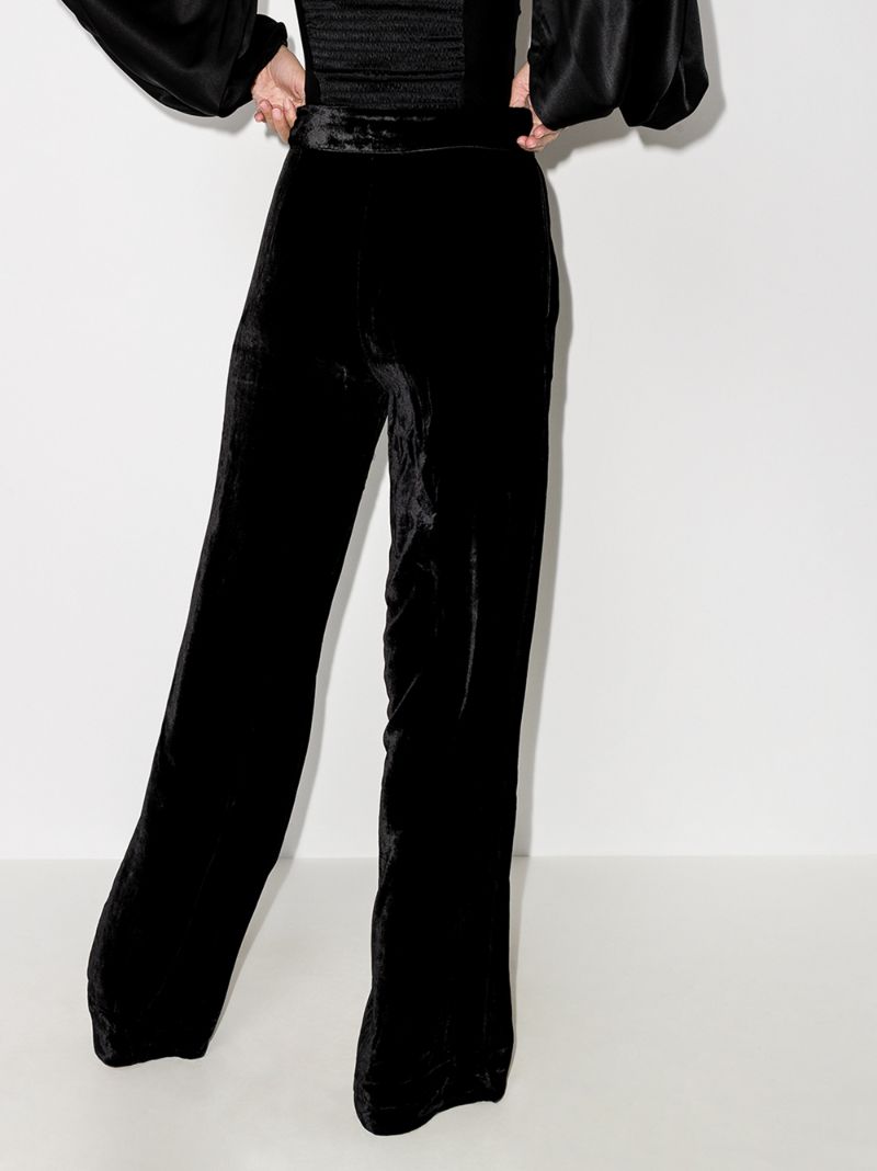 High Waist Velvet Trousers