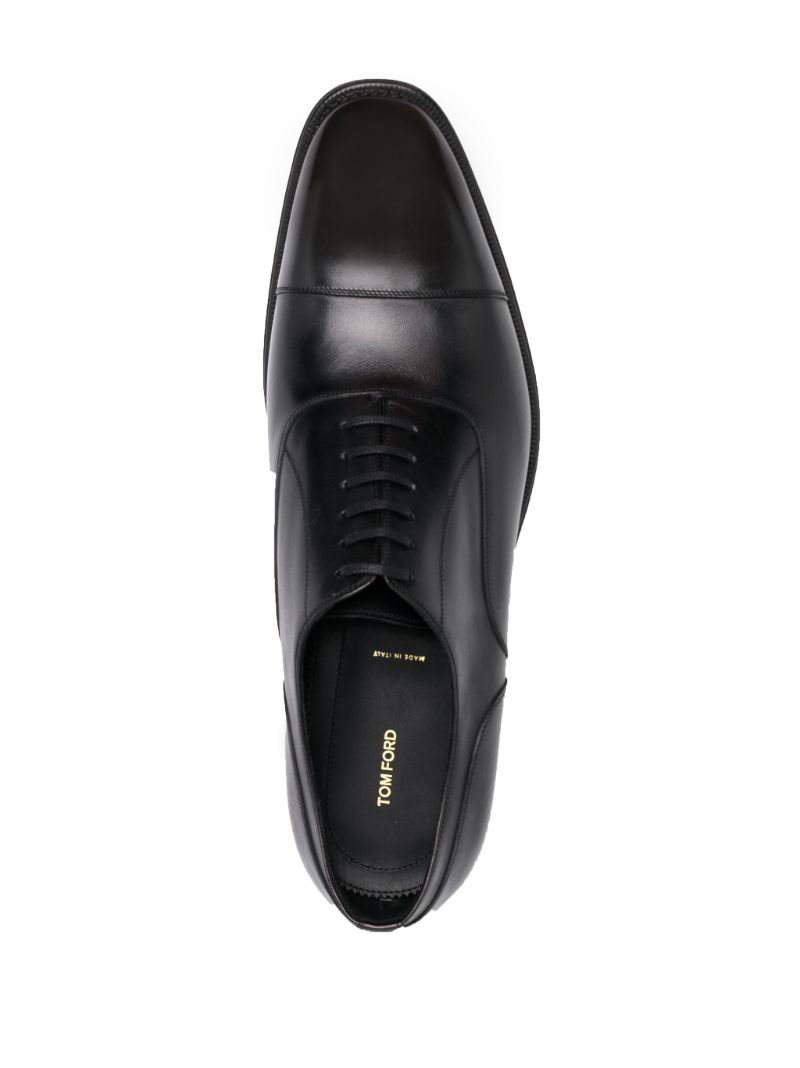 Black Claydon Leather Oxford Shoes