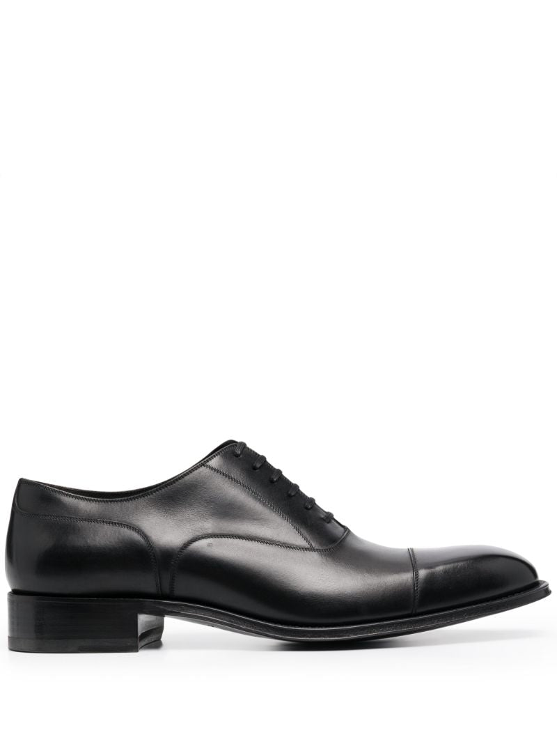 Black Claydon Leather Oxford Shoes