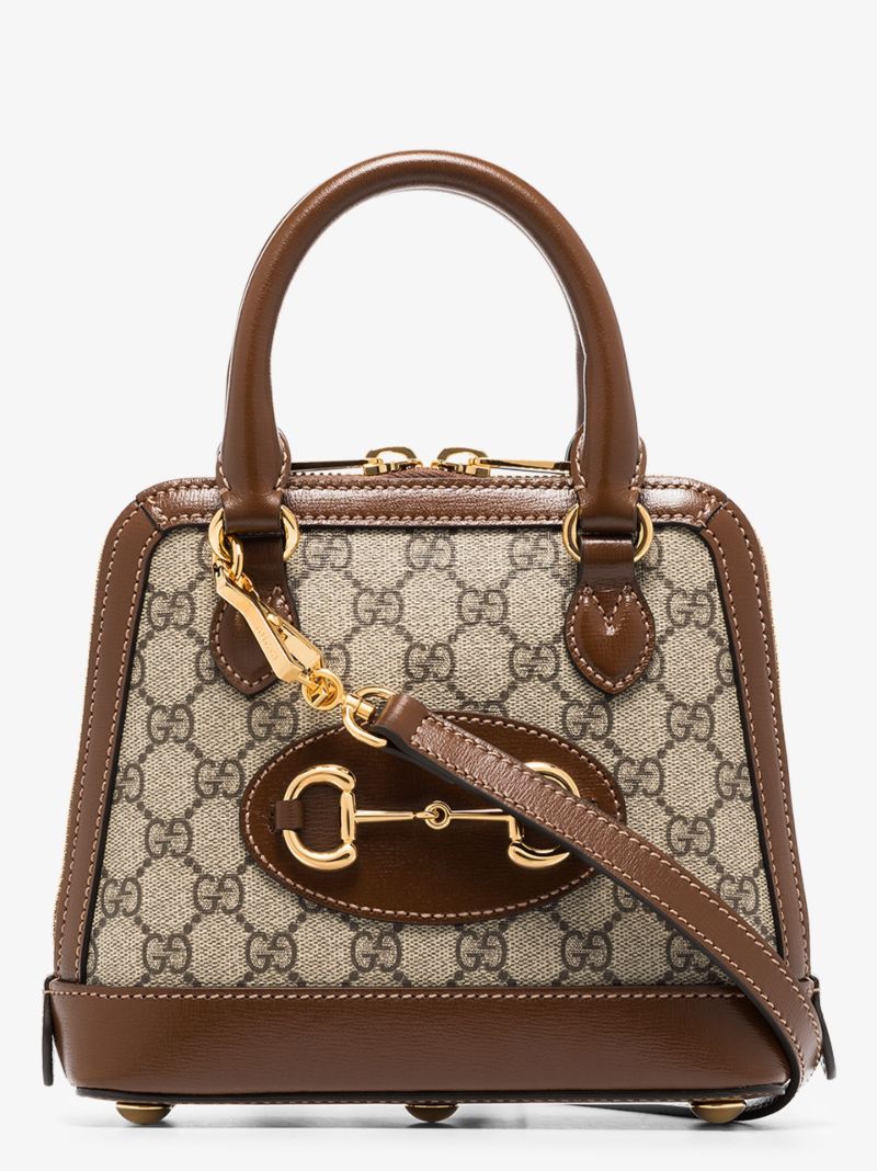 Brown Horsebit 1955 Gg Supreme Top Handle Bag