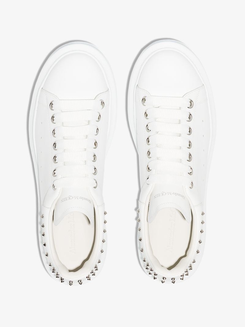 White Studded Oversized Sneakers