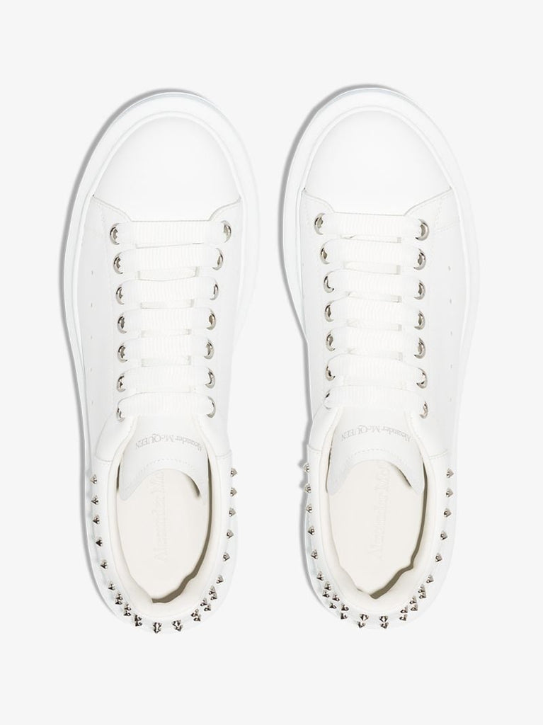 White Studded Oversized Sneakers