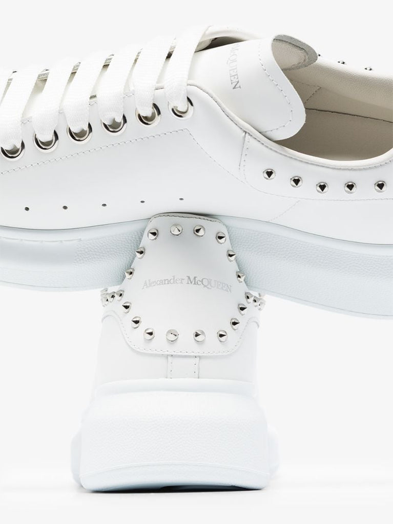 White Studded Oversized Sneakers
