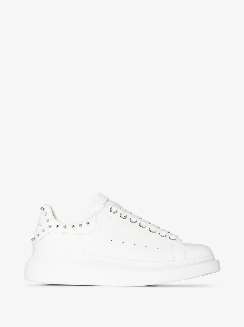 White Studded Oversized Sneakers