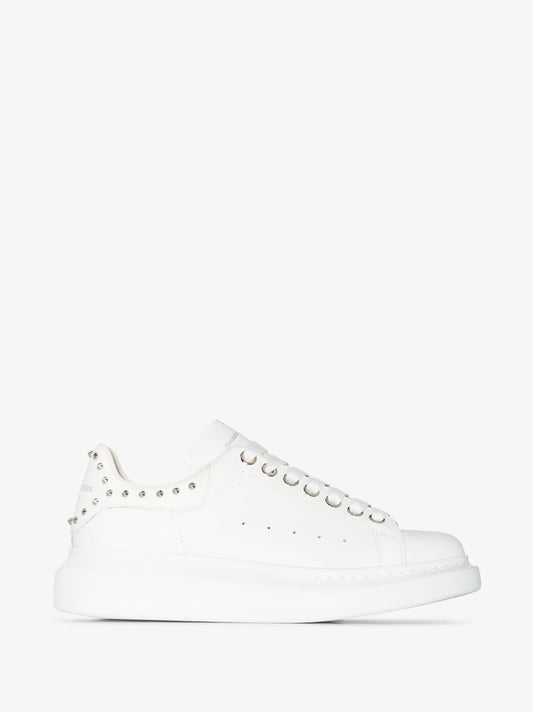 White Studded Oversized Sneakers