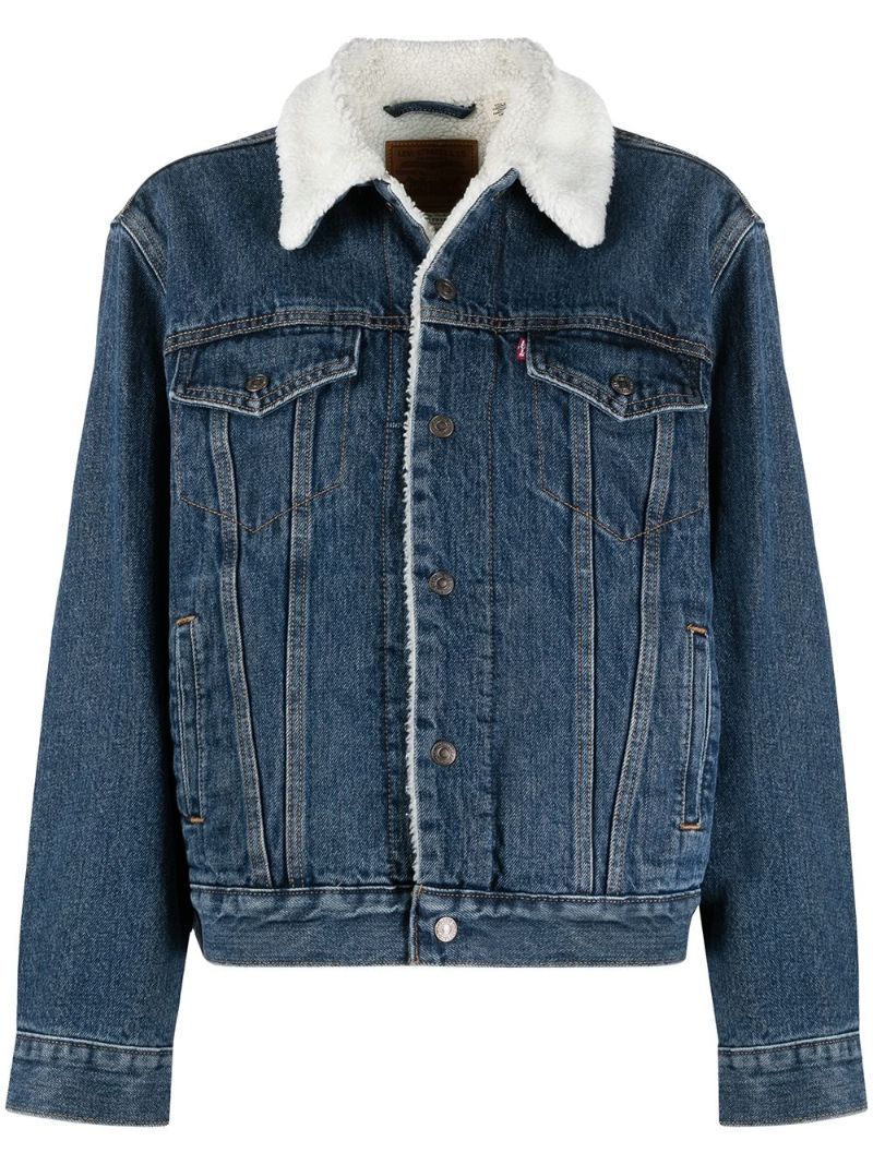 Blue Ex-boyfriend Trucker Denim Jacket