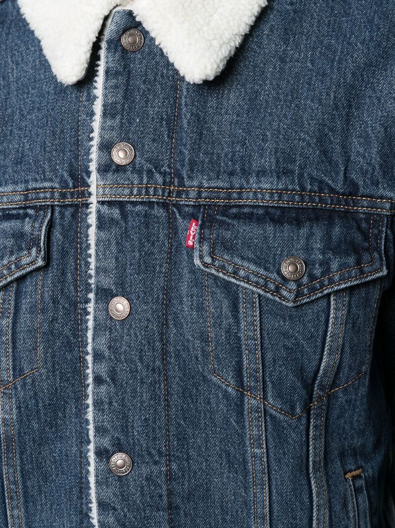 Blue Ex-boyfriend Trucker Denim Jacket