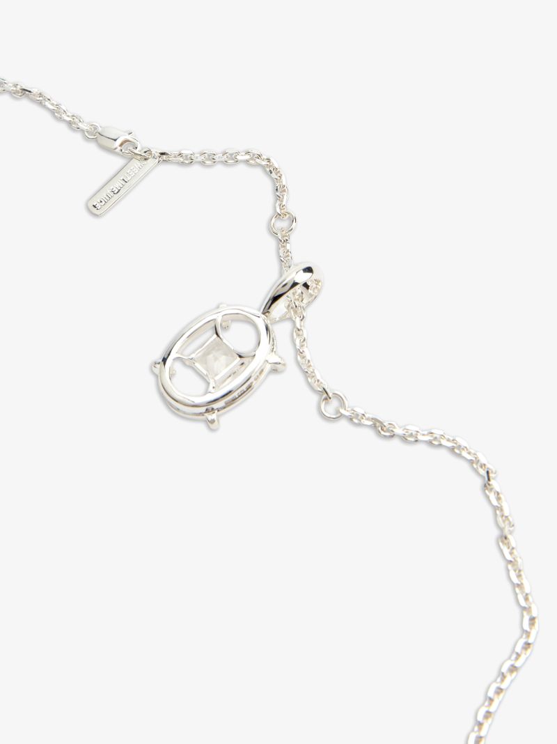 Sterling Silver Volley Topaz Necklace