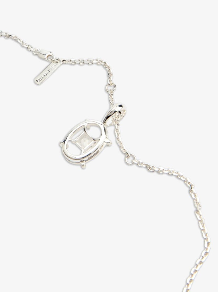 Sterling Silver Volley Topaz Necklace