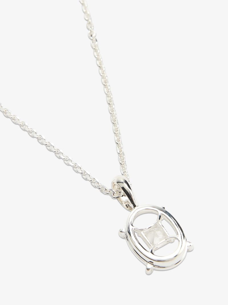 Sterling Silver Volley Topaz Necklace