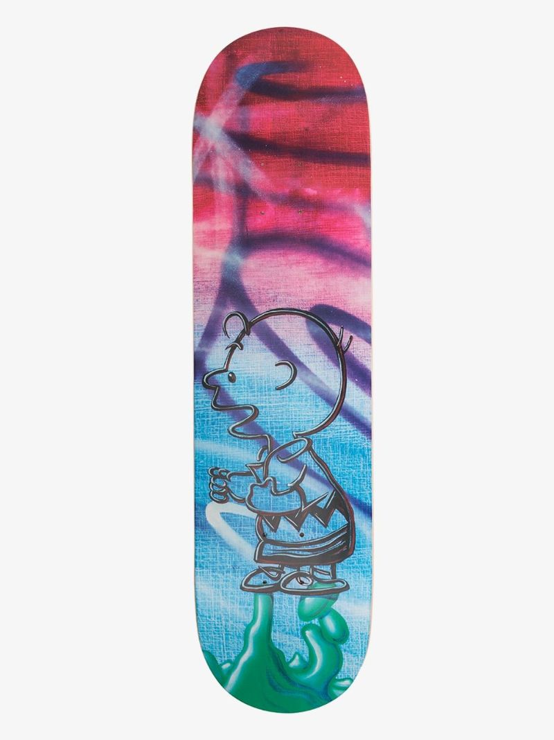 X Kenny Scharf Multicoloured Peanuts Skate Deck