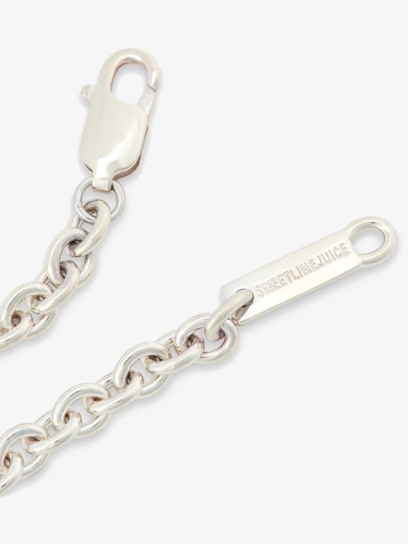 Sterling Silver Cross Chain Bracelet