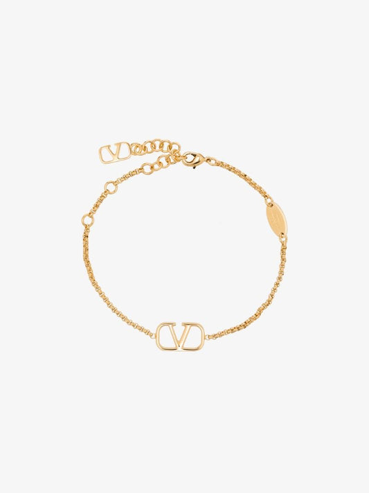 Gold Tone Vlogo Signature Bracelet