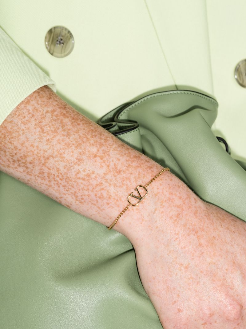 Gold Tone Vlogo Signature Bracelet