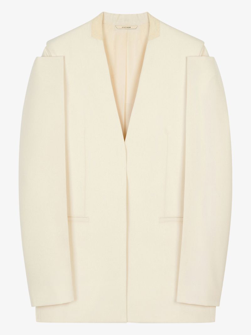 Cutout Wool Blazer
