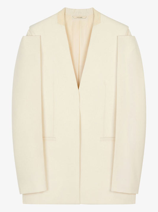 Cutout Wool Blazer