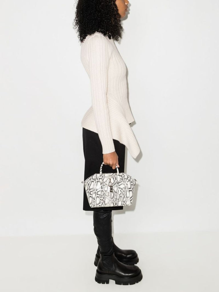 Ribbed-knit Asymmetric Jumper