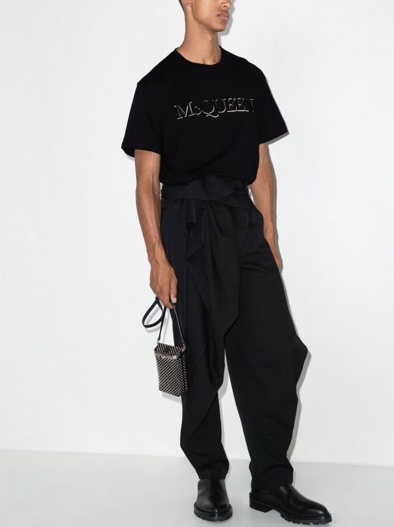 Embroidered Logo Cotton T-shirt