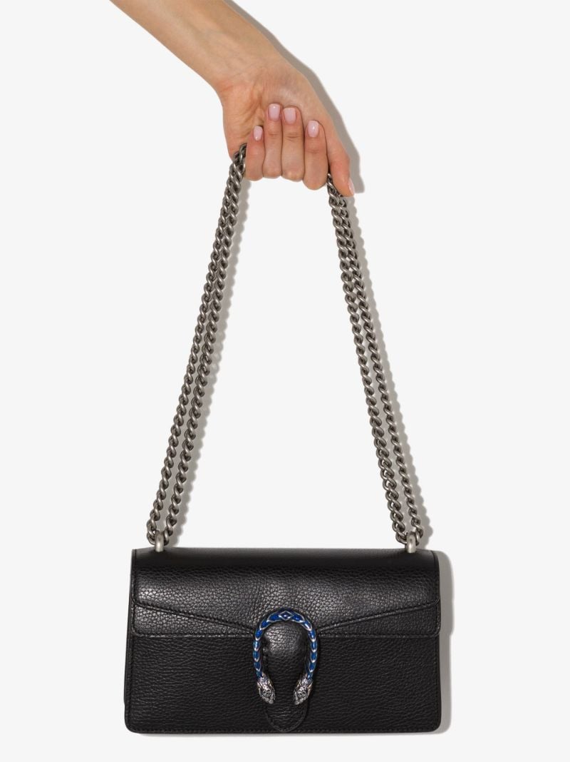 Black Dionysus Leather Shoulder Bag