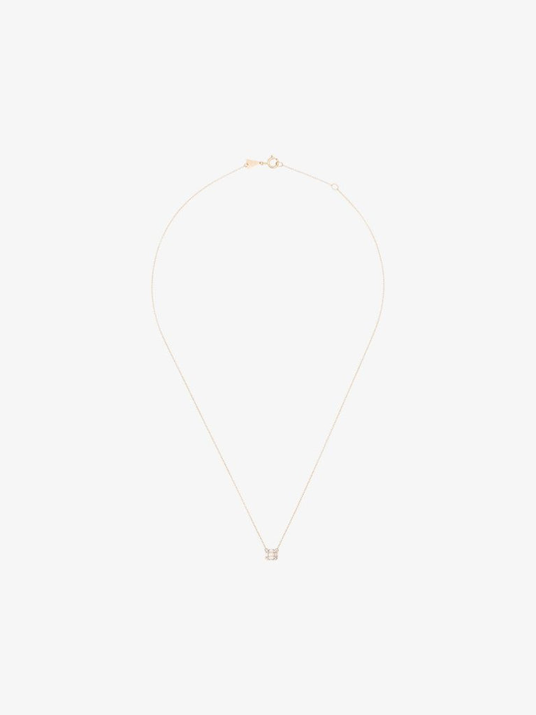 14k Yellow Gold Diamond Necklace