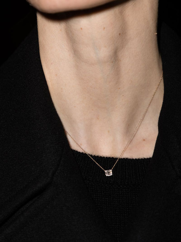 14k Yellow Gold Diamond Necklace