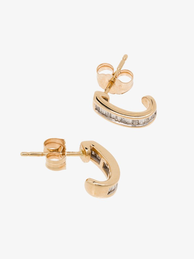 14k Yellow Gold Heirloom Diamond Earrings