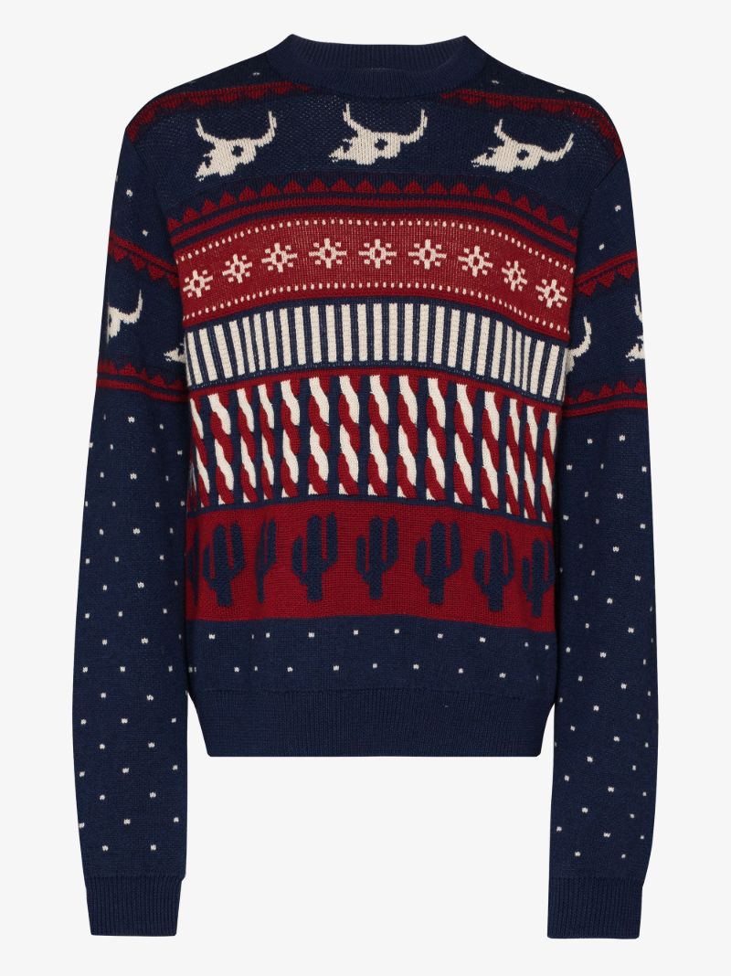 Xmas Eve Fair Isle Wool Sweater