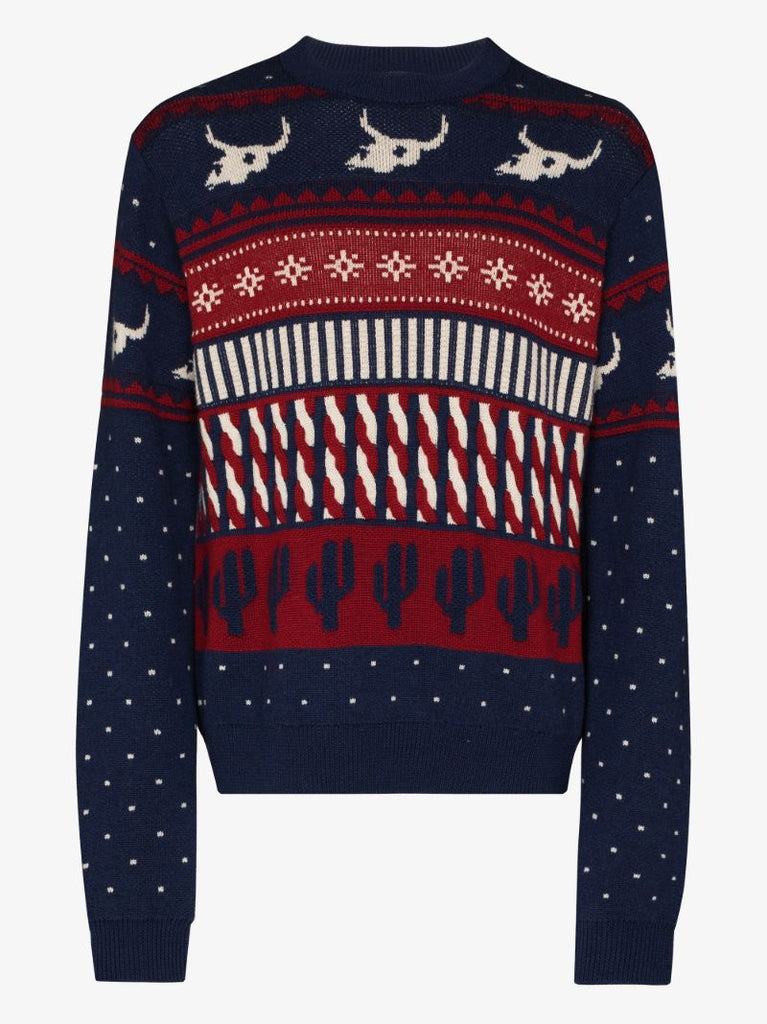 Xmas Eve Fair Isle Wool Sweater
