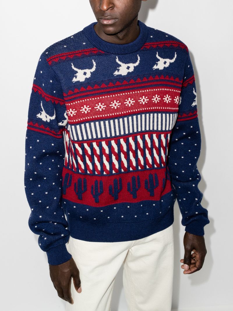Xmas Eve Fair Isle Wool Sweater