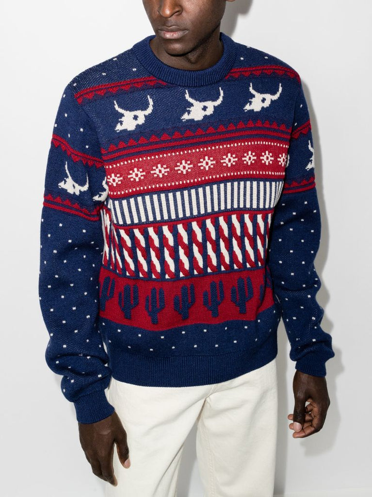 Xmas Eve Fair Isle Wool Sweater