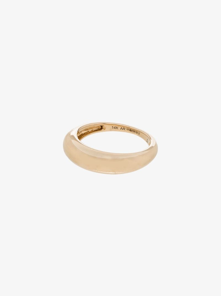 14k Yellow Gold Small Dome Ring