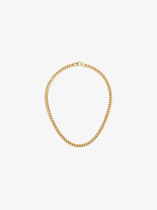 14k Yellow Gold Diamond Cut Chunky Chain Necklace