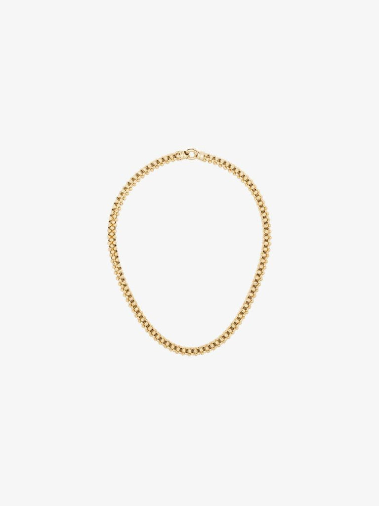 14k Yellow Gold Diamond Cut Chunky Chain Necklace