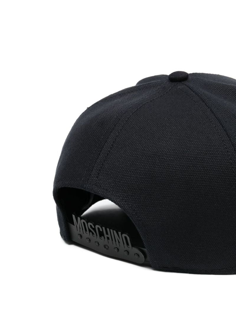 Black Logo Embroidered Cap