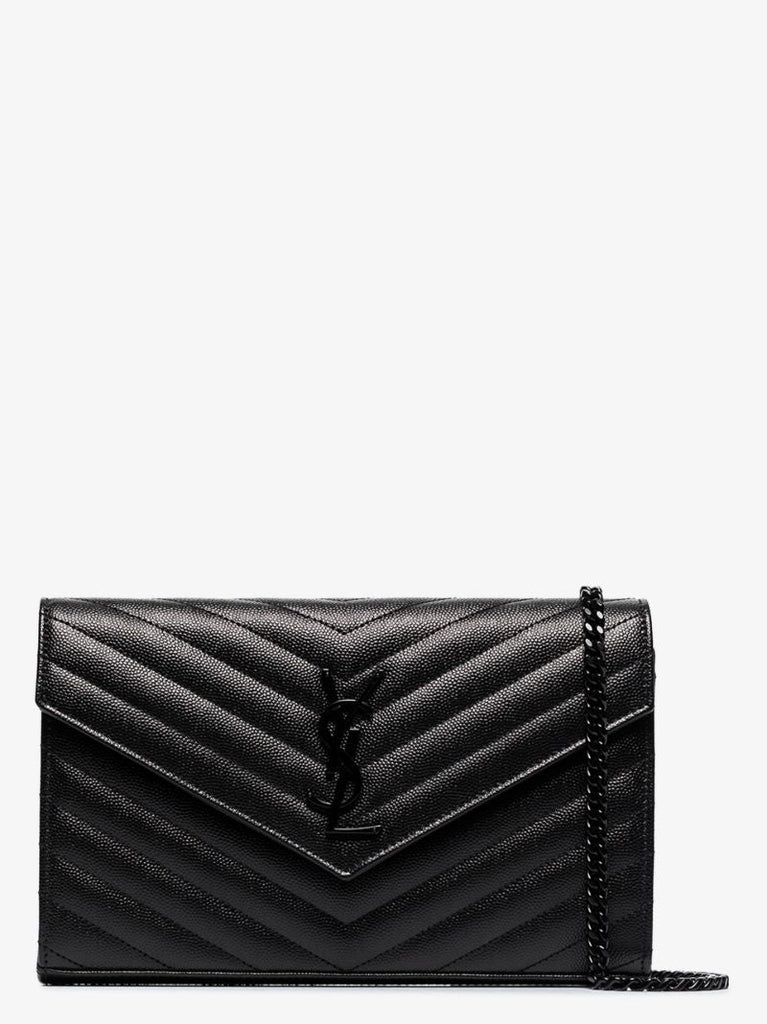 Black Monogram Small Quilted Leather Bag
