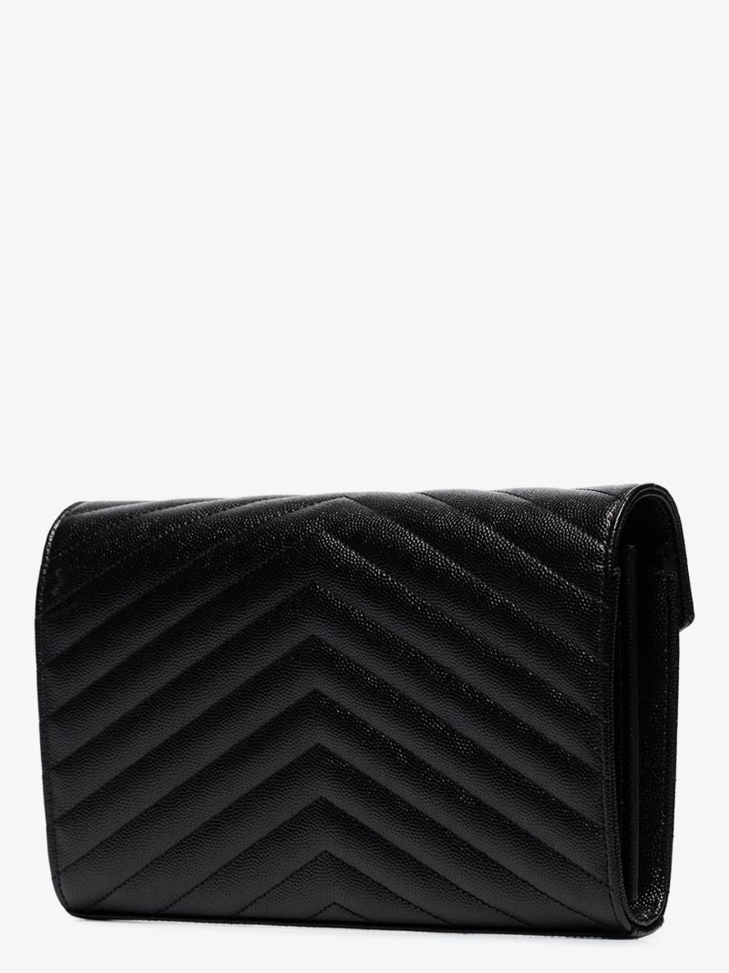 Black Monogram Small Quilted Leather Bag