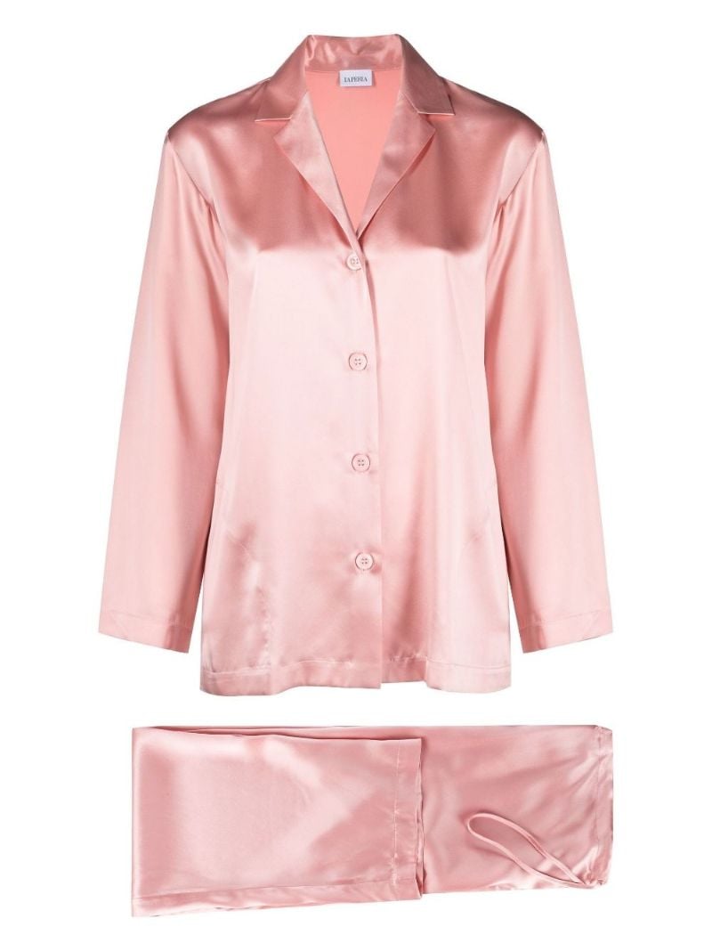 Pink Silk Pyjama Set