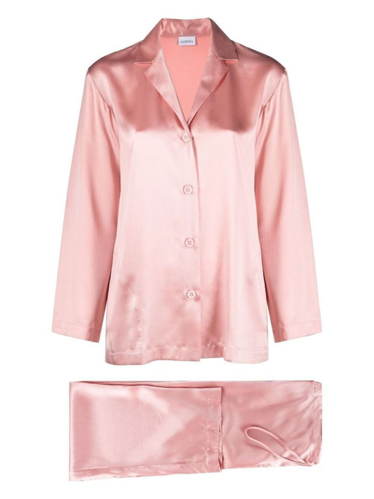 Pink Silk Pyjama Set