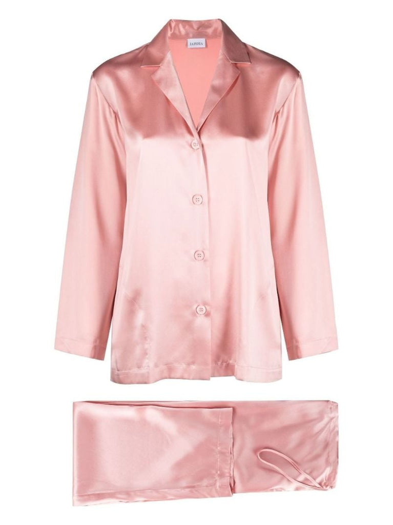 Pink Silk Pyjama Set