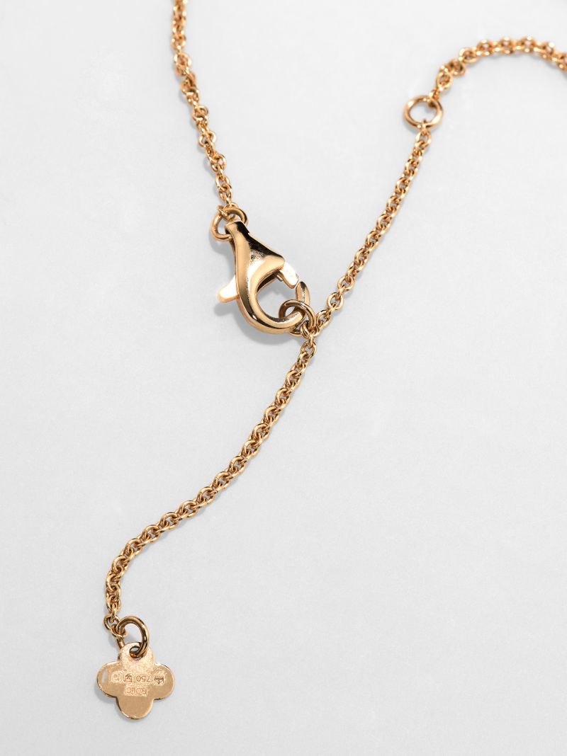 18k Rose Gold Love Diamond Necklace