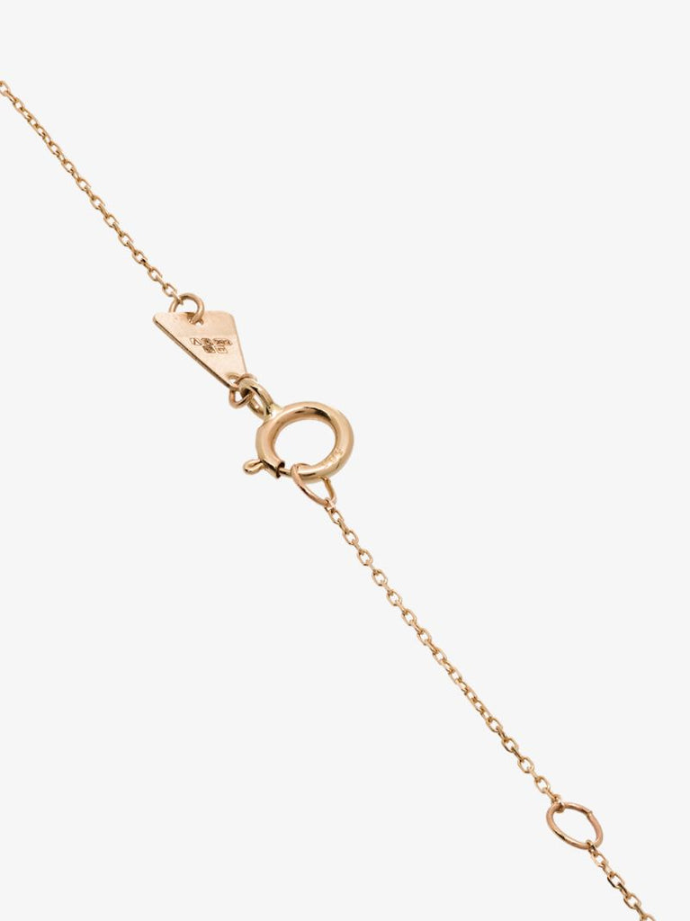 14k Yellow Gold Stack Curve Diamond Necklace