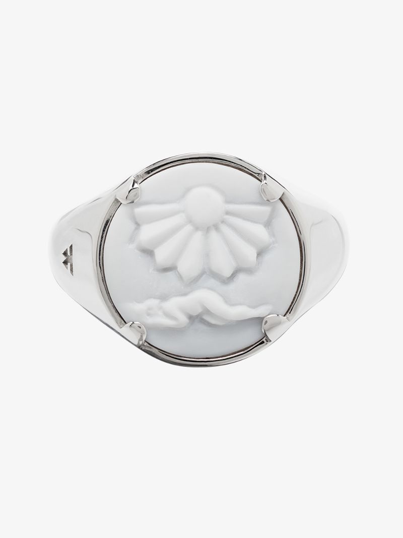 Sterling Silver Cameo Clytia Ring