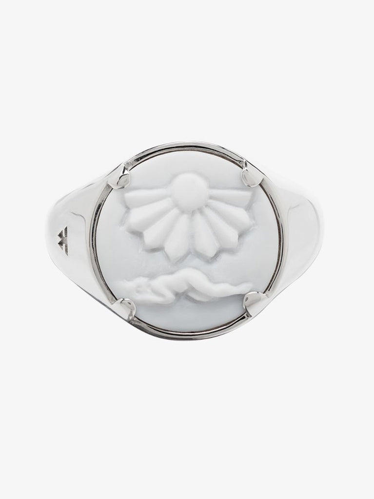 Sterling Silver Cameo Clytia Ring