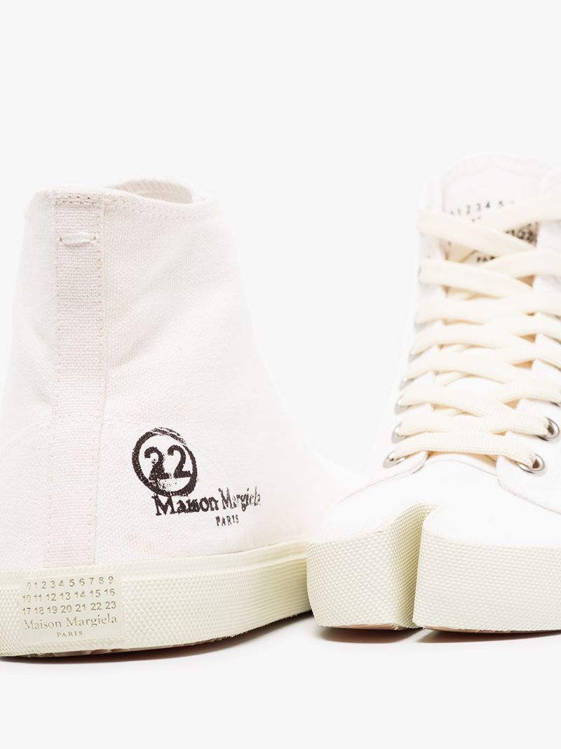 White Tabi High Top Sneakers