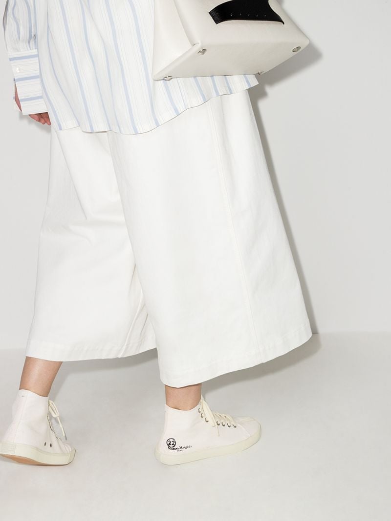 White Tabi High Top Sneakers