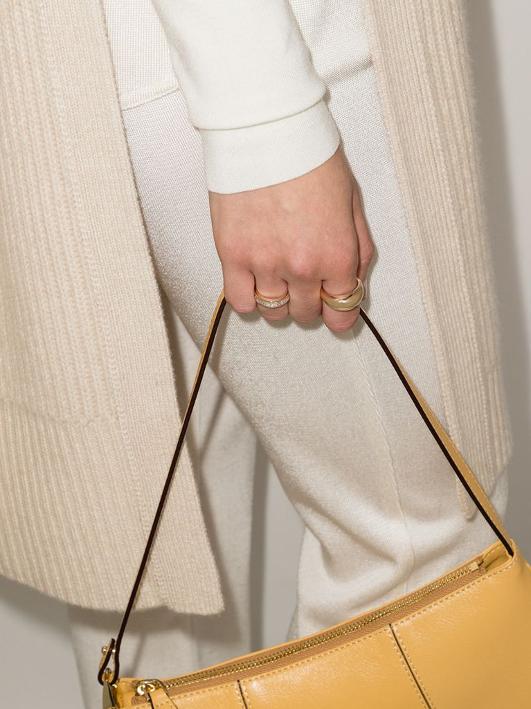14k Yellow Gold Large Dome Ring