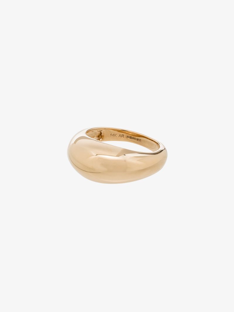 14k Yellow Gold Large Dome Ring