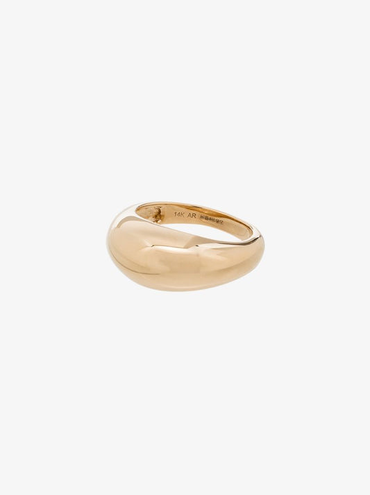 14k Yellow Gold Large Dome Ring
