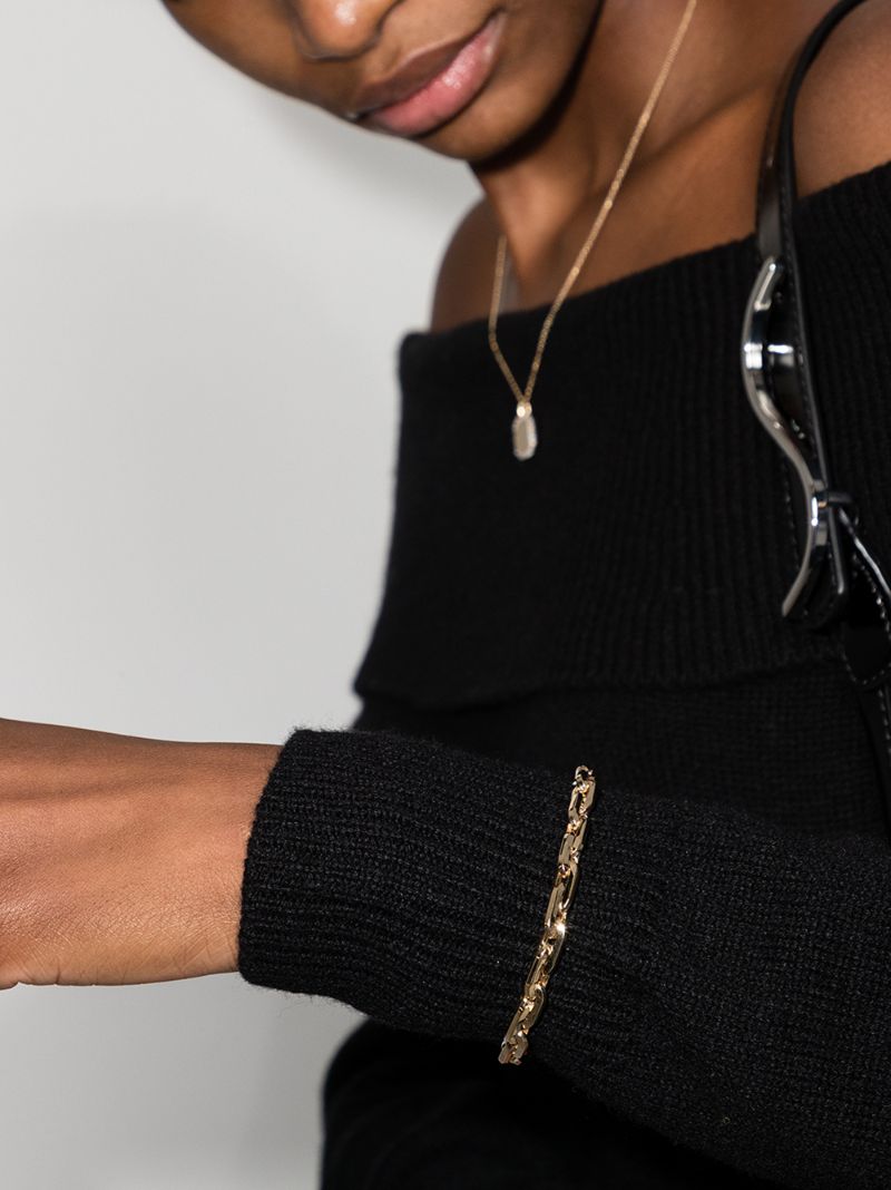 14k Yellow Gold Thick Cable Chain Bracelet
